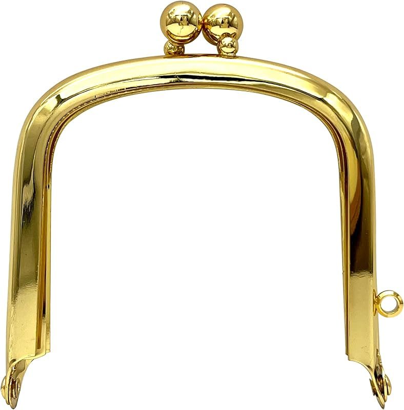 Rectangle Glue-In Kiss-Lock Purse Frame, 2 3/4" x 2 9/16" (7 x 6.5 cm)
