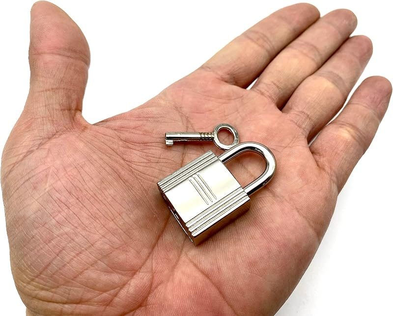 Bag Purse Clutch Padlock with Key zinc alloying for Jewelry Necklace Charm Box Making Hardware