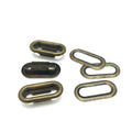 5/8" (15 mm) oval oblong grommets eyelets Nickel Anti brass Bronze Light gold
