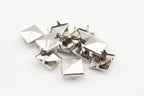 Solid Brass Pyramid Head Prong Studs