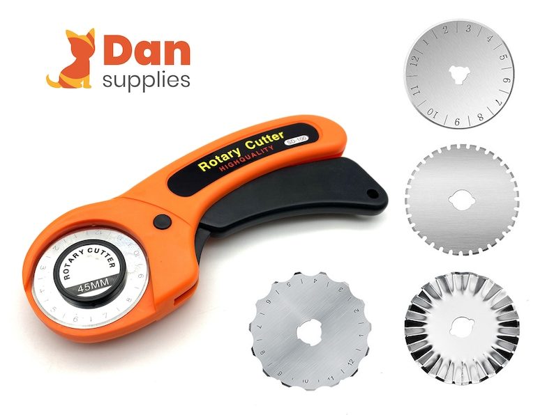 Fabric leather paper Rotary Cutter Set with 4 style of blades