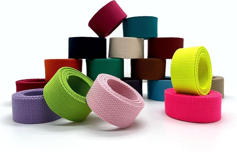 Heavy Weight Polyester Cotton Webbing Strap - Cotton-Look Webbing