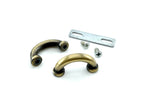 Arch box purse bag chain strap handle hanger clamp connector buckle