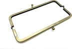 Rectangle Glue-In Kiss-Lock Purse Frame, 7 1/4" x 2" (18.5 x 5 cm)