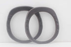 Oval Ring Wood Grommet Bag Purse Handles for Knitting Bag Purse Handle Making / Black