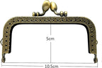 Rectangle Sew-In Kiss-Lock Purse Frame, 10.5 x 5 cm