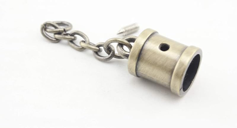 Rope End Cap with Chain & Clasp