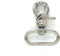 Compact Lobster-Claw Swivel Snap Hook, D-Ring Eye