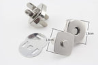 Raised Square Magnetic Snaps, 3/4" (18 mm)
