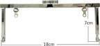 Rectangle Glue-In Kiss-Lock Purse Frame with Chain Loops