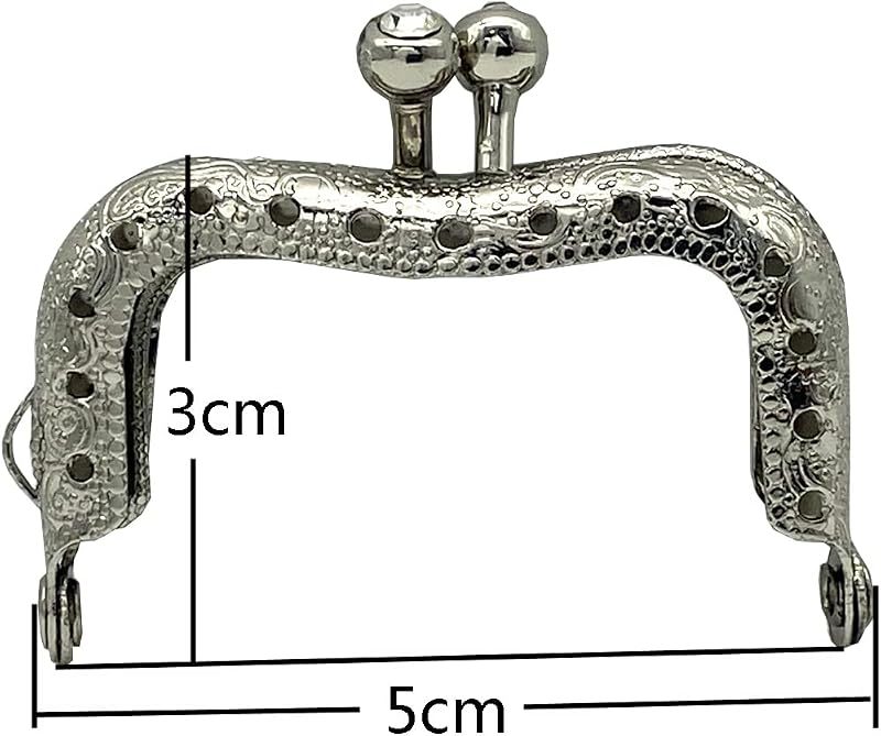 Crown Sew-In Kiss-Lock Purse Frame, 2" x 1 3/16" (5 x 3 cm)
