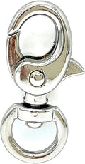 Mini Oval Trigger Clasp, Swivel Round Eye (8mm)