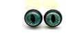 Plastic Safety Eyes with washers for Amigurumi Puppet Animal Crochet Stuffed Cat Eyes Crafts 3/4" / 18mm 12 pcs Green