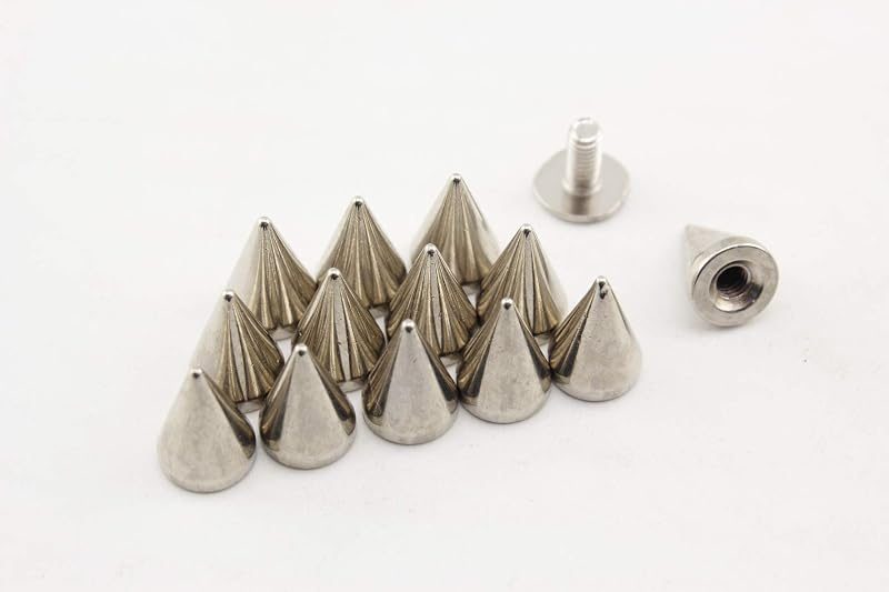 Zinc Alloy Screw in Bullet Rivet Spike Studs Spots for Leather Bag Making Clothing Shoes