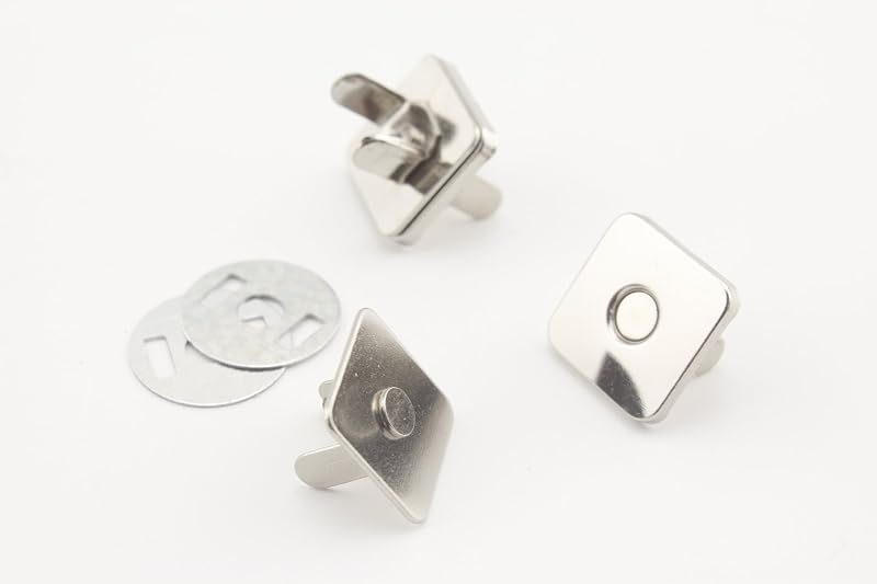 Square Shape Magnetic Snaps Bag Button Purse Leather Closures for Sewing Purse Bag Clutch Wallet