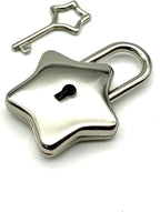 Bag Purse Clutch Padlock with Key Star Shape zinc alloying for Jewelry Necklace Charm Box Making hardware1.22 X
