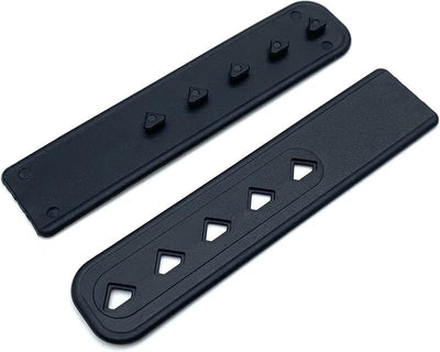 Plastic Snapback Strap with 5 Holes Hats Caps Replacement Fasteners Buckle Extender Repair - 0.79" x 3.5"