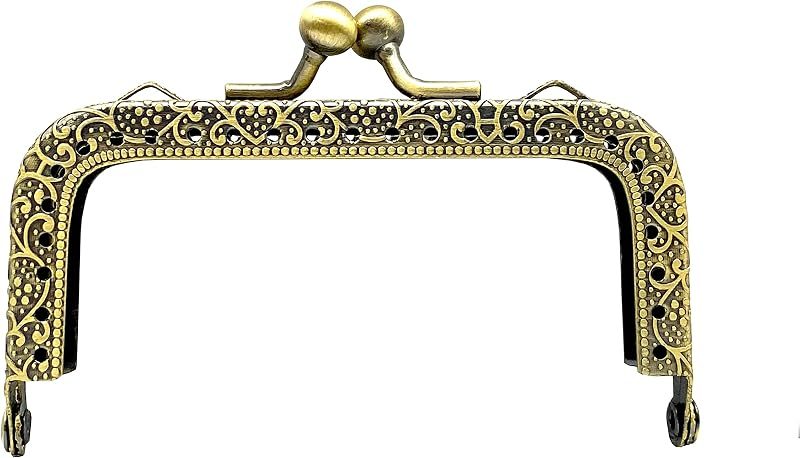 Rectangle Sew-In Kiss-Lock Purse Frame, 3 3/8" x 1 3/4" (8.5 x 4.5 cm)