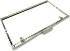Rectangle Rhinestone Glue-In Kiss-Lock Purse Frame, 9 1/2" x 3" (24 x 7.5 cm)