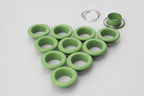 Iron Round Eyelets Grommets and washers for Leather Purse Shoe Paper DIY Crafts Inner Size / Green