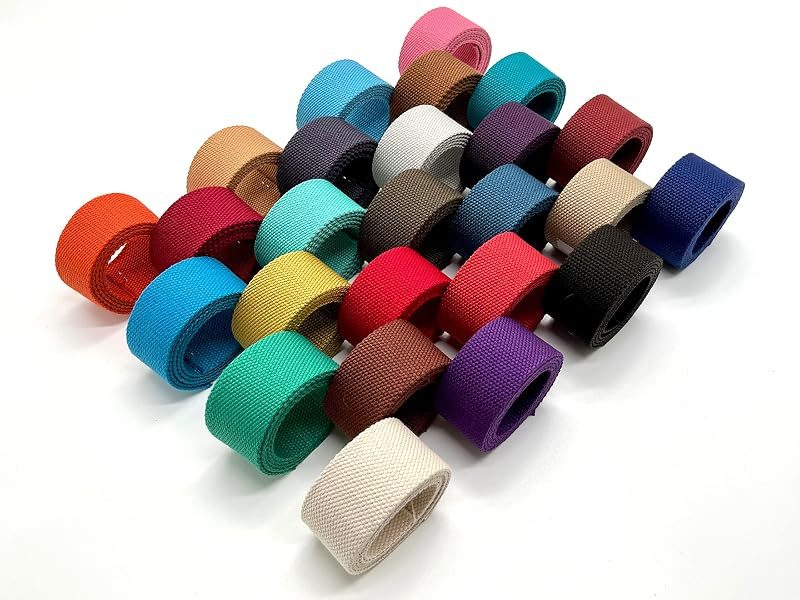 Heavy Weight Polyester Cotton Webbing Strap - Cotton-Look Webbing