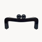 Acrylic Kiss-Lock Purse Frame with Chain Loops, 21.5 x 7.5 cm