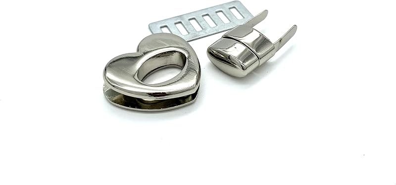 Heart Twist Turn Lock Clasp Purse Closure Lock Zinc alloying for Purse Bag Wallet Clutch Making