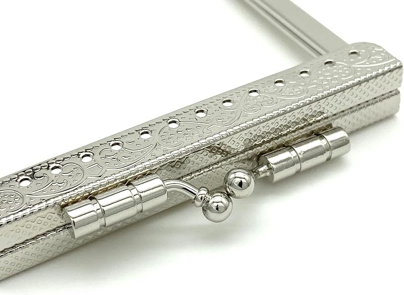 Rectangle Sew-In Kiss-Lock Purse Frame, 3" x 2 3/8" (7.5 x 6 cm)