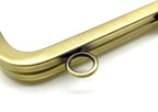 Rectangle Glue-In Kiss-Lock Purse Frame, 8 5/8" x 3 3/8" (22 x 8.5 cm)