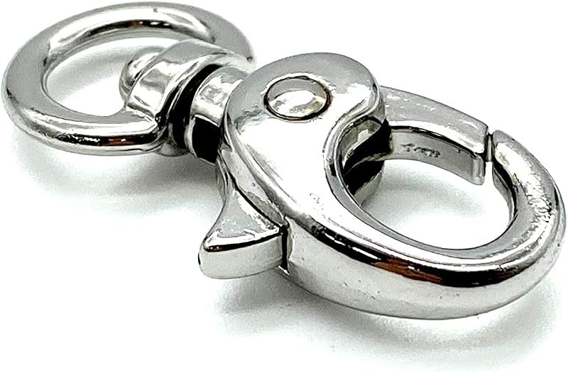 Mini Oval Trigger Clasp, Swivel Round Eye (8mm)