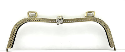 Arch Sew-In Kiss-Lock Purse Frame, 10 1/2" x 3 3/8" (26.5 x 8.5 cm)
