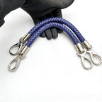 Braided Faux Leather Purse Handles with Lobster Hooks (Pair)