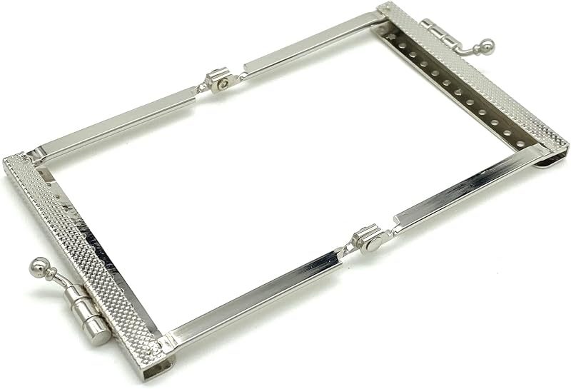 Rectangle Sew-In Kiss-Lock Purse Frame, 3" x 2 3/8" (7.5 x 6 cm)
