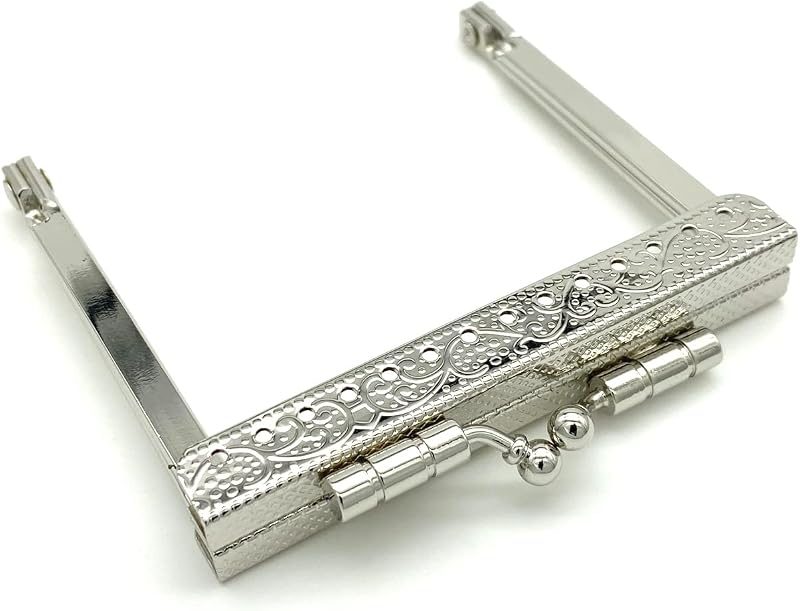 Rectangle Sew-In Kiss-Lock Purse Frame, 3" x 2 3/8" (7.5 x 6 cm)