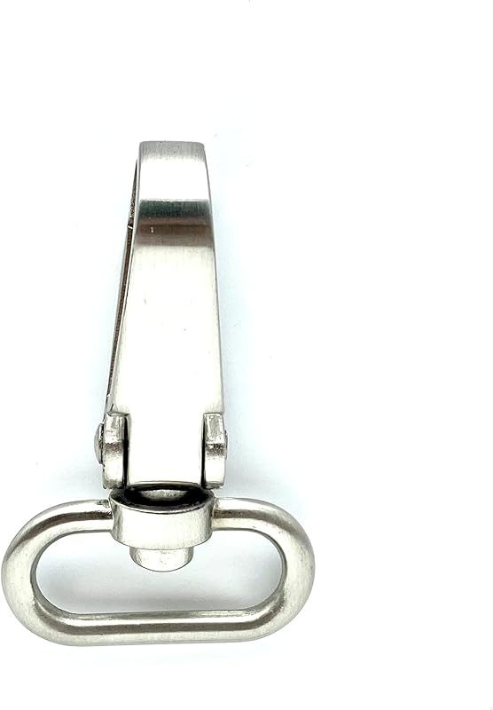 Flat-Gate Swivel Snap Hook, Oval Eye