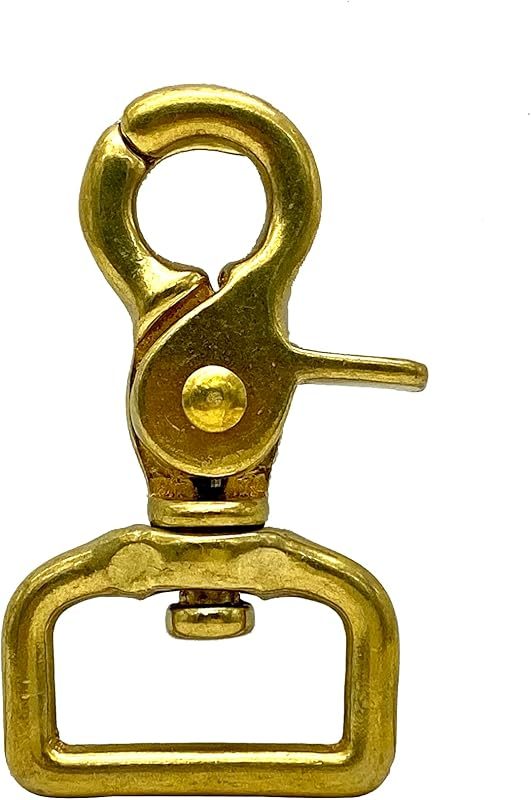 Solid Brass Lobster-Claw Swivel Snap Hook