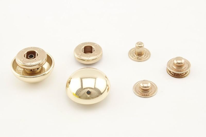 Zinc Alloy Dome-Top Snap Fastener Button Caps