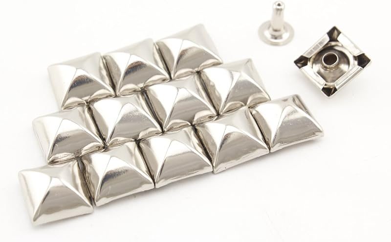 Pyramid Head Studs Rivets / Iron High Cup Decorative for Punk Leather Purse Bag Clothing Shoes - Dome Rivet