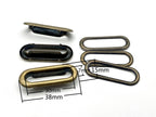 Iron Oval Eyelets Grommets and washers for Leather Purse Shoe Paper DIY Crafts Inner Width - Oval Grommet, Alloy/Iron