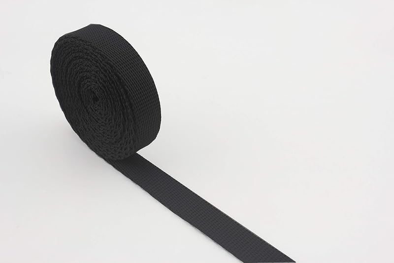 Nylon Webbing Ribbon Heavy Weight Black Strap Replacement