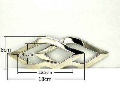 5" (12.5 cm) lip shaped Metal Oval oblong Cut Out Grommet Purse Handle for Bag Purse clutch totes Making