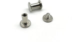 Iron Round Chicago Binding Screw Rivets Concho Screw Button Nail Rivet for DIY Leather Decoration Bookbinding / Nickel…