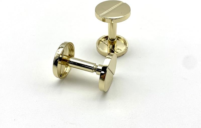 Zinc Alloy Round Chicago Binding Screw Rivets Concho Screw Button Nail Rivet for DIY Leather Decoration Bookbinding…