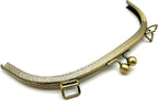 Arch Sew-In Kiss-Lock Purse Frame, 10" x 3 9/16" (25.5 x 9 cm)