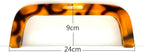 Rectangle Acrylic Purse Frame, Glue-On, 9 1/2" x 3 1/2" (24 x 9 cm)