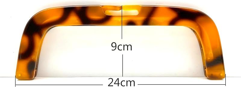 Rectangle Acrylic Purse Frame, Glue-On, 9 1/2" x 3 1/2" (24 x 9 cm)