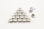 Double Flat Rivet Solid Brass Double Cap, Purse Rivet Studs for Leather Bag Making Clothing Shoes