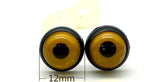 Plastic Safety Eyes with washers / 16 pcs Deep