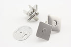Square Shape Magnetic Snaps Bag Button Purse Leather Closures for Sewing Purse Bag Clutch Wallet