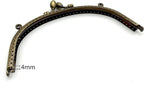 Arch Sew-In Kiss-Lock Purse Frame, 6 1/2" x 3" (16.5 x 7.5 cm)